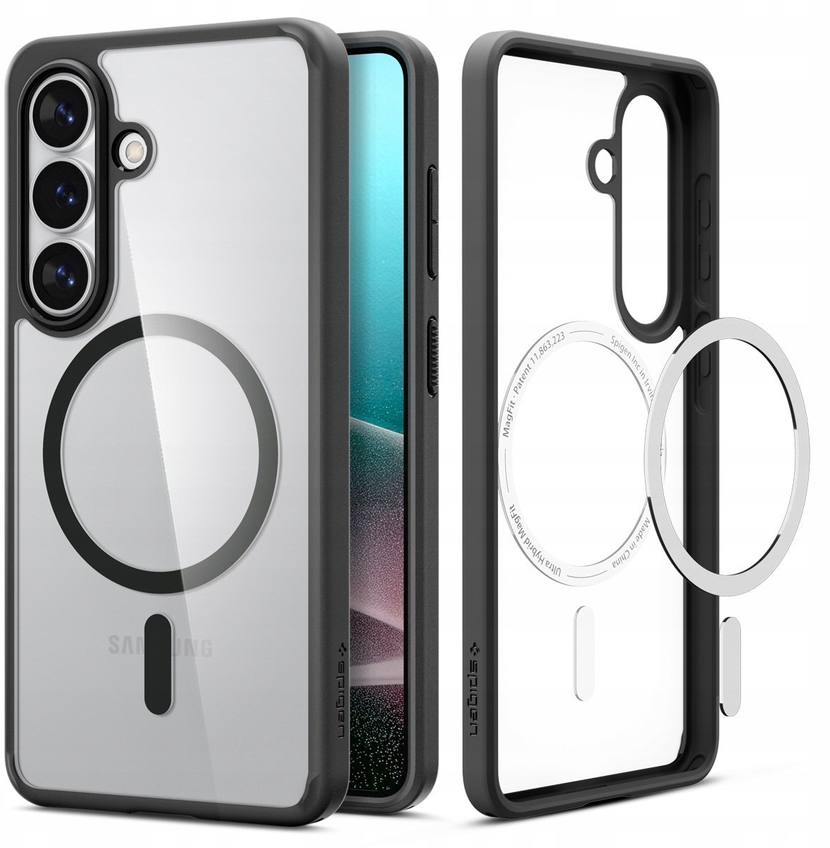 Spigen Etui Spigen Ultra Hybrid Mag MagSafe na Samsung Galaxy S26+ - przezroczysto-czarne