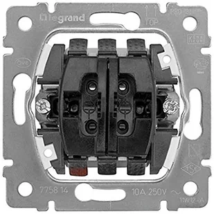 Legrand POLSKA SI: Przycisk żaluzjowy i dwubiegunowy z blokadą elektryczną, mechanizm - Wyłączniki światła i elektryczne - miniaturka - grafika 1