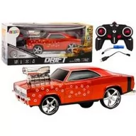 Zabawki zdalnie sterowane - Auto R/C 1:18 Drift 360 światło dźwięk czerwony Leantoys - miniaturka - grafika 1