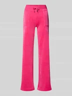 Spodnie damskie - Spodnie dresowe z niskim stanem z elastycznym pasem model ‘LAYLA’ - miniaturka - grafika 1