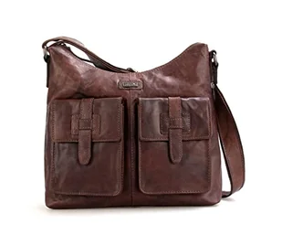 Spikes & Sparrow Women's Arizona torba na ramię, ciemny brąz, ciemnobrązowy (darkbrown), 28 x 10 x 28 cm - Torebki damskie - miniaturka - grafika 1
