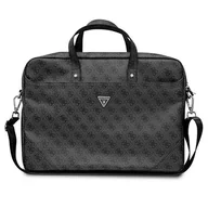 Torebki damskie - Guess Torba GUCB15P4TK 16" czarny/ black Saffiano 4G Triangle Logo - miniaturka - grafika 1