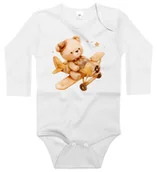 Body dla niemowląt - Body dziecięce Boho Misio Pluszak Pilot Samolotu Dzień Misia 98/104 - miniaturka - grafika 1