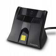 Czytniki kart pamięci - Axagon Czytnik  AXAGON CRE-SM4 USB Smart Card Reader USB 2.0 CRE-SM4 - miniaturka - grafika 1