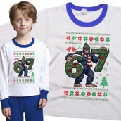 Piżamy dla dziewczynek - Piżama dziecięca 67 Sześć Siedem Mem Wielka Stopa Święta 86/92 - VoloDonum - miniaturka - grafika 1