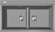 Zlewozmywaki - Zlew PLADOS LUX 86.20 TITANIUM METAL (szary metalik 42) (LX862042) - miniaturka - grafika 1
