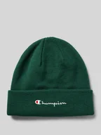 Czapki męskie - Czapka beanie z wyhaftowanym logo - miniaturka - grafika 1