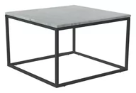 Ławy i stoliki kawowe - Stolik Pony 50x50 Marmur biały/czarny - miniaturka - grafika 1