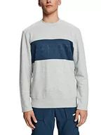 Bluzy męskie - ESPRIT Sports Męska bluza RCS Sweater, Light Grey 2, XXL, jasnoszary 2, XXL - miniaturka - grafika 1