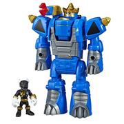 Figurki dla dzieci - Hasbro Power Rangers Black Ranger i Rhino Zord E5882 - miniaturka - grafika 1