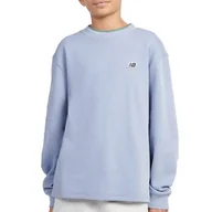 Bluzy dla dziewczynek - Bluza dziecięca New Balance LAKB0193DUS - niebieska - miniaturka - grafika 1