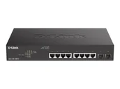 Switche - D-LINK 10-Port Layer2 PoE+ Gigabit Smart Switch 8x 10/100/1000Mbit/s TP RJ-45 PoE Port 802.3af/at Power-over-Ethernet up to 30 Watt - miniaturka - grafika 1