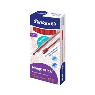 Długopis Pelikan Hang Stick czerwony - Długopisy - miniaturka - grafika 1