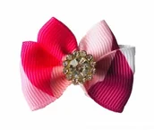 Akcesoria i dodatki do ubrań dla dzieci - Kokardka Glamour wielokolorowa 4,5cm KG001 - miniaturka - grafika 1