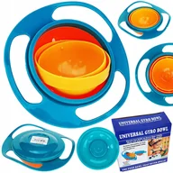 Miseczki i talerzyki dla dzieci - MISKA NIEWYSYPKA MISECZKA NIEKAPEK GYRO BOWL 360 + uchwyty oraz pokrywka - miniaturka - grafika 1