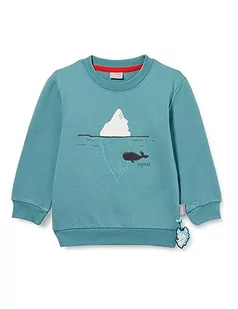 sigikid Mini bluza chłopięca Polar Expedition, turkusowy, 104 - Bluzy dla chłopców - miniaturka - grafika 1