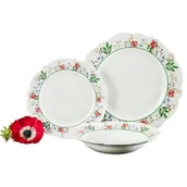 Serwisy obiadowe - Serwis obiadowy porcelanowy AMBITION Rosalia 6 osób (18 elementów) - miniaturka - grafika 1