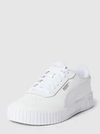 Sneakersy damskie - Sneakersy z podeszwą na platformie - miniaturka - grafika 1