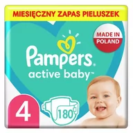 Pieluchy - Pampers PROCTER & GAMBLE Active Baby 4 9-14 kg pieluchy x 180 szt - miniaturka - grafika 1