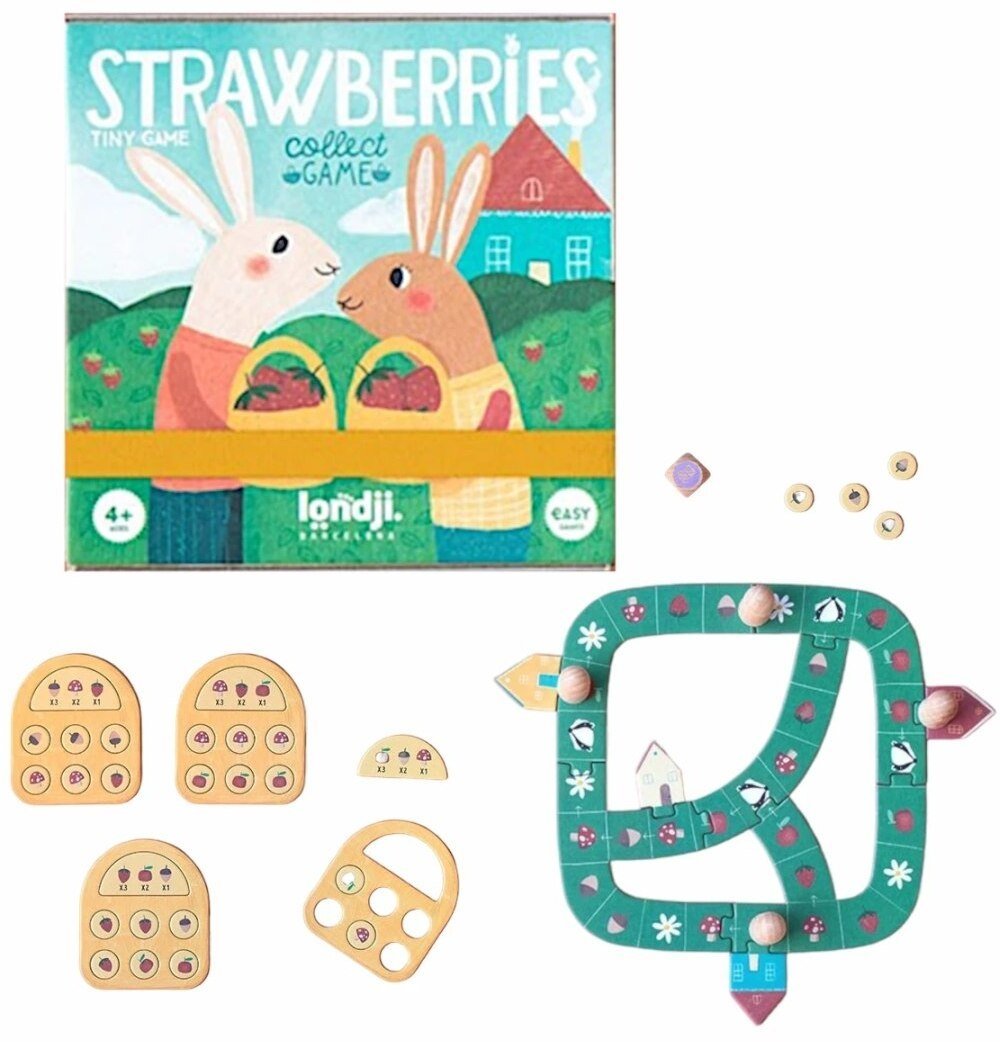 Londji Mini gra strategiczna Strawberries - Londji dla dzieci od 4 lat EDUKAMP