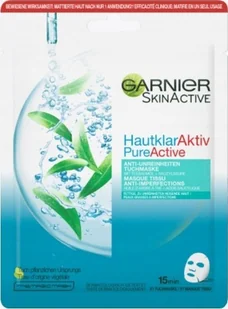 Garnier Garnier, Skin Active - Pure Active, Tea Tree Oil, Anti-Imperfections, Sheet Mask, For Face, Day, 23 g For Women - Maseczki do twarzy - miniaturka - grafika 1