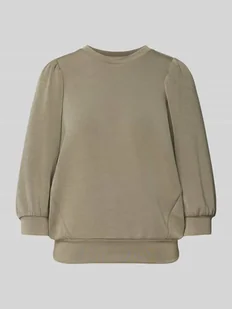 Bluza z prążkowanymi wykończeniami model ‘TENNY’ - Bluzy damskie - miniaturka - grafika 1