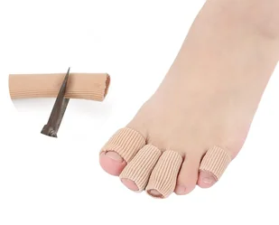 Opaska ochronna na palce elastyczna nude - Ortezy, stabilizatory i opaski elastyczne - miniaturka - grafika 1