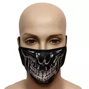 Maseczki ochronne i antywirusowe - Maska na twarz z nadrukiem ZBROJOWNIA - Czacha - czarna - miniaturka - grafika 1