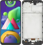 Części serwisowe do telefonów - Wyświetlacz LCD i ekran dotykowy, zamiennik ekranu do Samsung Galaxy M21 M30 M30s M31 (OLED) z ramką, części zamienne do smartfona - miniaturka - grafika 1