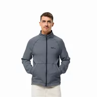 Kurtki męskie - Męska kurtka polarowa Jack Wolfskin FERNWEH JKT M night blue - XXXL - miniaturka - grafika 1