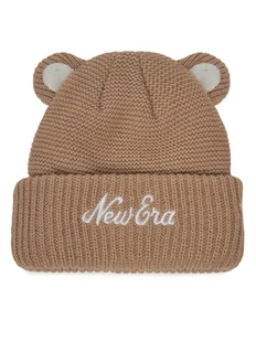 New Era Czapka Teddy Bear Ears Cuff Knit Beanie 60580864 Brązowy - Czapki dla dzieci - miniaturka - grafika 1