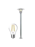 Systemy inteligentnych domów - Nordlux Lønstrup 32 Garden lamp E27 Galvanized incl. smart bulb - miniaturka - grafika 1