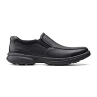 Klapki i japonki męskie - Clarks Męskie klapki Bradley Step Slipper, Blk Tumbled Lea, 44 EU, Blk Tumbled Lea, 44 EU Weit - miniaturka - grafika 1
