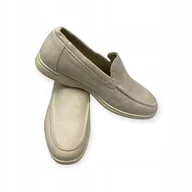 Mokasyny męskie - Mokasyny męskie zamszowe Old Money 40 - miniaturka - grafika 1