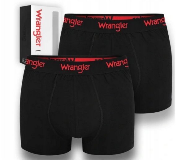 Bokserki męskie WRANGLER 2-pack rozmiar XL czarne
