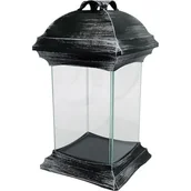 Lampiony i znicze - Znicz kapliczka szklana KAT SZK 1 KW SR/ZŁ srebrny / złoty - miniaturka - grafika 1