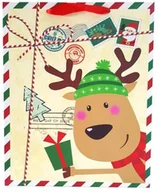 Pozostałe akcesoria dla plastyków - JU-PITER Torebka prezentowa świateczna 7033A 31x42x12cm p12, cena za 1szt - miniaturka - grafika 1