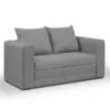 Sofy i kanapy - Sofa kanapa rozkładana 2 os BETA szara - miniaturka - grafika 1