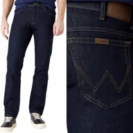 Spodnie męskie - Wrangler REGULAR Rinsewash DURABLE DżINS GRANATOWE SPODNIE JEANSOWE W34 L36 - miniaturka - grafika 1