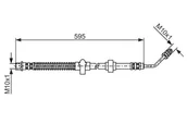 Przewody hamulcowe - Przewód hamulcowy elastyczny Bosch 1 987 476 374 - miniaturka - grafika 1