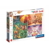 Puzzle - Clementoni Puzzle 3x48 Super Kolor Te Circus - - miniaturka - grafika 1