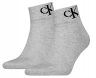 Skarpetki męskie - Calvin Klein Skarpetki 2 Pary 39/42 Popiel - miniaturka - grafika 1