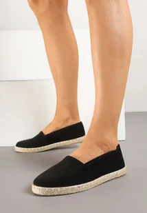 Czarne Tenisówki Vices na Podeszwie z Plecionki Sesaniela - Trampki damskie - miniaturka - grafika 1