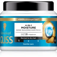 Maski do włosów - Gliss Kur Performance Treat 4-in-1 Moisture Mask maska nawilżająca do włosów Protein + Cocoa Butter 400ml - miniaturka - grafika 1