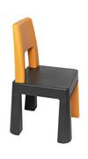 Krzesła obrotowe dla dzieci - Krzesełko  dziecięce krzesło do stolika Multifun grafitowo-musztardowe - miniaturka - grafika 1