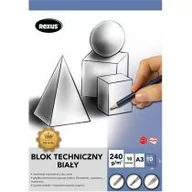 Szkolne artykuły papiernicze - BENIAMIN Blok techniczny A3/10K biały Premium - Beniamin - miniaturka - grafika 1