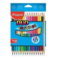Przybory szkolne - Maped Kredki Colorpeps Duo dwustronne 18=36kolorów - miniaturka - grafika 1