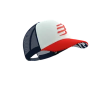Czapki i chusty sportowe męskie - COMPRESSPORT Czapka lifestyle TRUCKER CAP sugar/blues - miniaturka - grafika 1