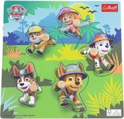 Układanki dla dzieci - układanka drewniana 5 el. psi patrol dżungla - miniaturka - grafika 1