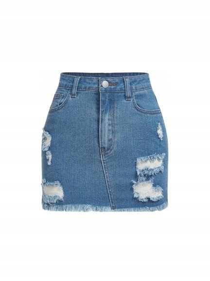 SHEIN SPÓDNICA JEANSOWA MŁODZIEŻOWA MINI 140 ŁCG
